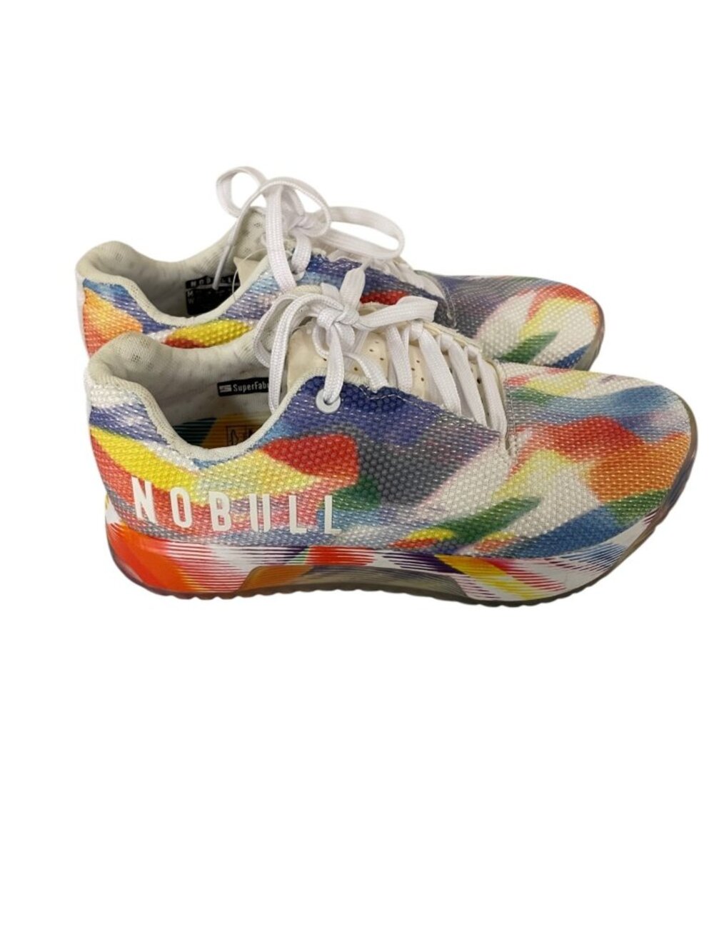 Nobull Journey Unisex Pride Moves Training Sneakers mens 6.5 Womens 8 Multicolor
